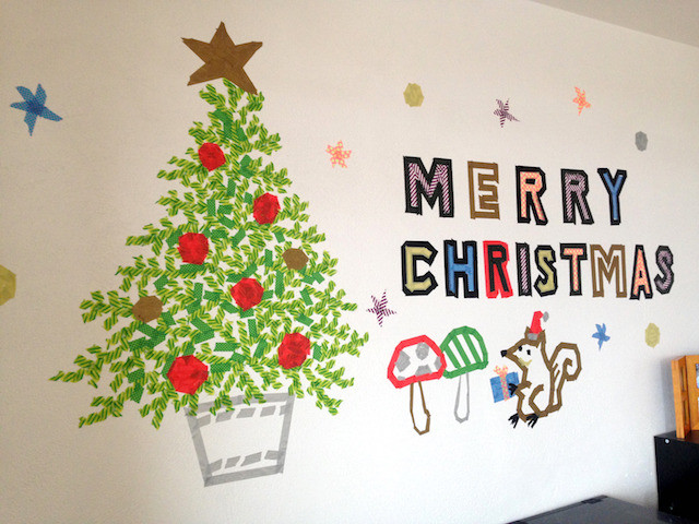 クリスマスの飾り19 壁面をプロのようなセンスに簡単にできます Mama S